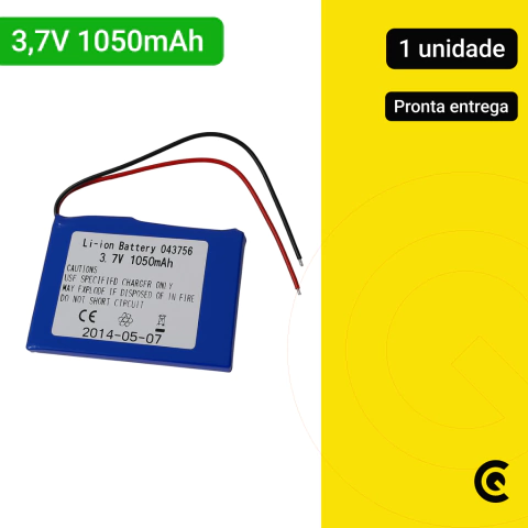 Bateria Recarregável 3,7V 1050mAh - comprar online