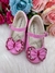 Sapatilha Flor Di MIla Baby Rosa Chiclete Com Pink Lacinho Strass - comprar online