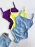 Body Feminino em Ribana Decote Reto de Alça Cibele Ref. 1216