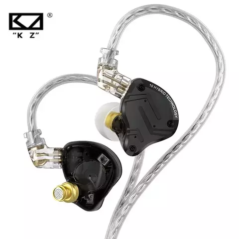 KZ-ZS10 PRO X HiFi Bass Metal Híbrido In-Ear Fone De Ouvido, Cancelamento De Ru