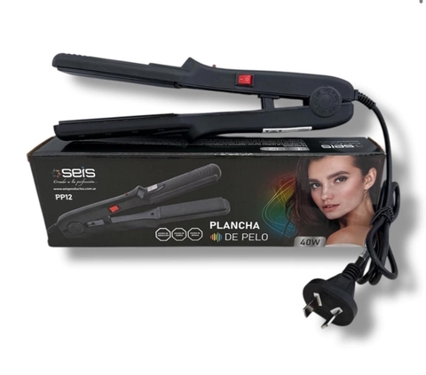 Plancha de Pelo SEIS 40W Compacta