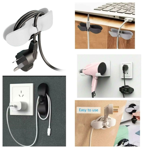 Soporte organizador adhesivo de cables