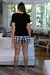 Pijama Feminino Xadrez Preto – Frescor, Conforto e Estilo para o Verão! na internet