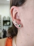 Brinco Earcuff de flores