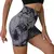 Shorts de yoga para mulheres esportes tie dye sem costura ciclismo correndo shorts cintura alta esportes treino ginásio shorts de fitness s m l xl