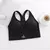Sexy feminino topos de volta cruz cinta regata push up correndo sutiã esportivo respirável macio fitness beleza cor sólida yoga sutiã - comprar online