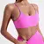 Cor sólida ginásio yoga roupa interior feminina alças traseiras cruzadas sutiã de fitness alta resistência apertado esporte superior abrangente com almofada no peito na internet