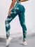 Sem costura tie dye calças de yoga mulheres correndo calças de cintura alta controle de barriga leggings de fitness levantamento de bunda calças de treinamento elástico - loja online