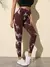 Sem costura tie dye calças de yoga mulheres correndo calças de cintura alta controle de barriga leggings de fitness levantamento de bunda calças de treinamento elástico - loja online