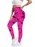 Imagem do Novas mulheres pêssego tie-dye calças de yoga de cintura alta levantamento abdominal gluteal fitness sem costura esportes apertados leggings de fitness longo