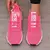 Sapatos esportivos de plataforma feminina com design moderno e respirável sapatos confortáveis ao ar livre caminhadas sapatos casuais - comprar online