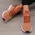 Sapatos esportivos femininos malha leve sola macia cinta de jogging respirável moda esportes caminhada casual tênis sapatos planos para homem - loja online