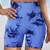 Imagem do Shorts de yoga tie-dye para mulheres, shorts de ginástica de alta elasticidade, push up, esportes, corrida, treino, fitness, mulheres, leggings esportivas curtas