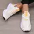 Sapatos esportivos femininos malha leve sola macia cinta de jogging respirável moda esportes caminhada casual tênis sapatos planos para homem na internet