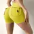 Shorts de fitness de pêssego para mulheres, calças 3/4, bolso com ar seco, elevador apertado de ioga, verão - comprar online