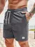Imagem do Verão nova chegada esportes curto masculino novo confortável cintura elástica roupas masculinas respirável calças curtas, shorts casuais para homem