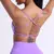 Cor sólida ginásio yoga roupa interior feminina alças traseiras cruzadas sutiã de fitness alta resistência apertado esporte superior abrangente com almofada no peito - loja online