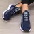 Sapatos esportivos de plataforma feminina com design moderno e respirável sapatos confortáveis ao ar livre caminhadas sapatos casuais na internet