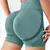 Mulheres sem costura esportes yoga shorts cintura alta treino elevador bunda correndo calças curtas impacto scrunch elástico roupas de ginásio - loja online
