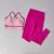 Conjunto de yoga feminino conjunto de treino 2 peça cintura alta yoga leggings sutiã esportivo ginásio terno activewear esportes conjunto de fitness terno esportivo - comprar online