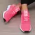 Sapatos esportivos de plataforma feminina com design moderno e respirável sapatos confortáveis ao ar livre caminhadas sapatos casuais - loja online
