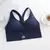 Sexy feminino topos de volta cruz cinta regata push up correndo sutiã esportivo respirável macio fitness beleza cor sólida yoga sutiã - loja online
