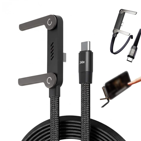 CABLE DE CARGA TIPO C CON SOPORTE