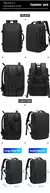 Bange Expansível: mochila masculina moderna, resistente à água e com espaço - eliloja