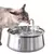 Imagem do FonteFácil: água fresca e sempre disponível para seu pet, com design em aço inox resistente e fácil de limpar.