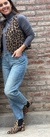 Chaleco piel print