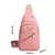 Bolsa Crossbody de peito para mulheres lazer bolsa de ombro mochila feminina bordada - loja online
