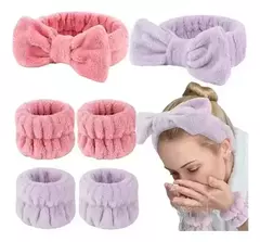 Set vincha moño y muñequeras (consultar colores) - comprar online