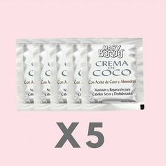 Crema de coco sachet 20g x 5 unidades - comprar online