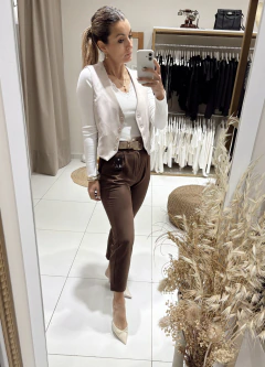 Pantalon c/ elastico chocolate