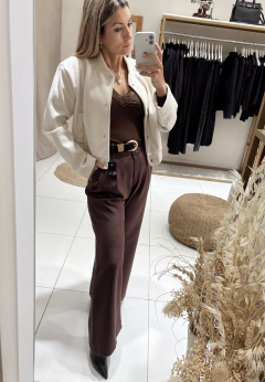 Campera bomber Paño