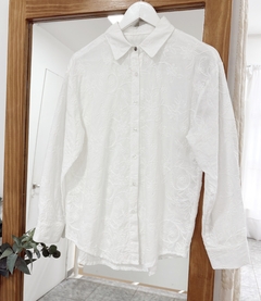 Camisa de broderie liso - MILA