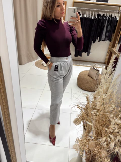 pantalon c/ elastico gris jaspeado en internet