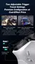 Pxn p5 bluetooth gamepad 1000hz hall gatilho rocker tri-mode bateria de longa du - comprar online
