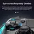 STORM SYRM para gamepad sem fio Bluetooth P4/P5 transparente com luzes LED, game