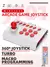 Joystick Arcade sem fio para jogos, Joystick para PC, Android, iOS, Switch, PS3,