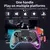 Imagem do STORM SYRM para gamepad sem fio Bluetooth P4/P5 transparente com luzes LED, game
