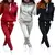 Conjunto agasalho casual feminino hoodies moleton na internet