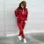 Conjunto agasalho casual feminino hoodies moleton