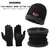 Imagem do Kit inverno extra quente- gorro de malha de cashmere windproof+ cachecol de pescoço+ luvas