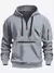 Moleton inverno multi bolso com zíper e capuz na internet