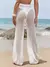Saída de praia calça larga elegante moda feminina... - Ca.Ju Shop