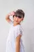 Vestido Infantil Branco Tule Bolinhas - comprar online