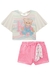 Imagem do Conjunto Infantil Menina Kukie Ursinha Short Rosa