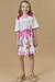 Vestido Infantil Kukie Jardim Flor Pink na internet