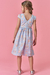 Vestido Infantil Kukie Charm Carrossel Azul Claro - Brilha Infância
